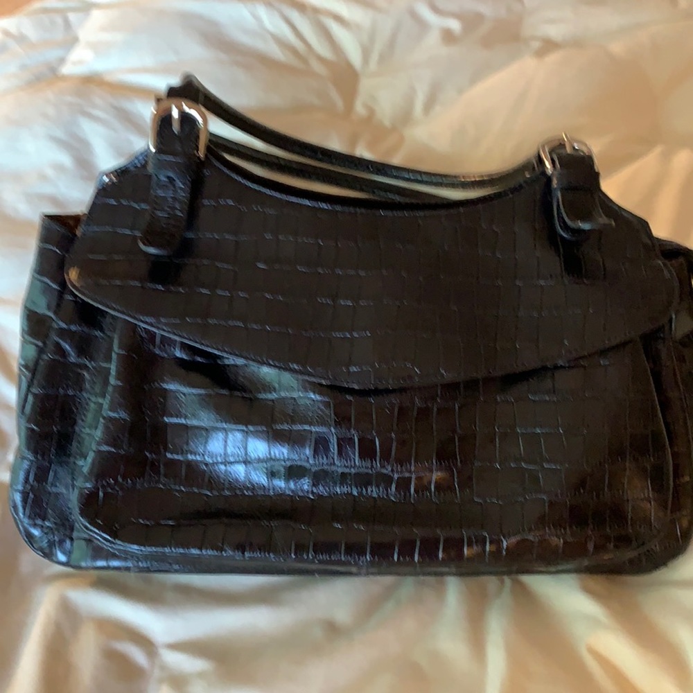Maxx handbag. Black croco